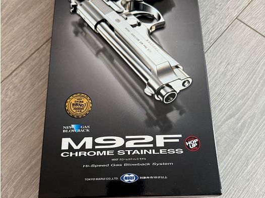 Marui M92F GBB Chrom GBB Softair Pistole 