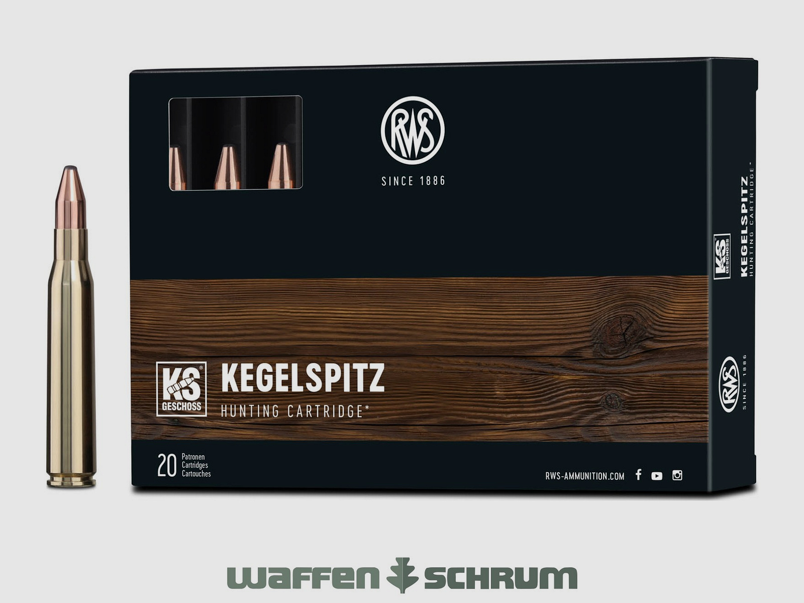 RWS Kegelspitz 11,7g - 180gr 8x68S