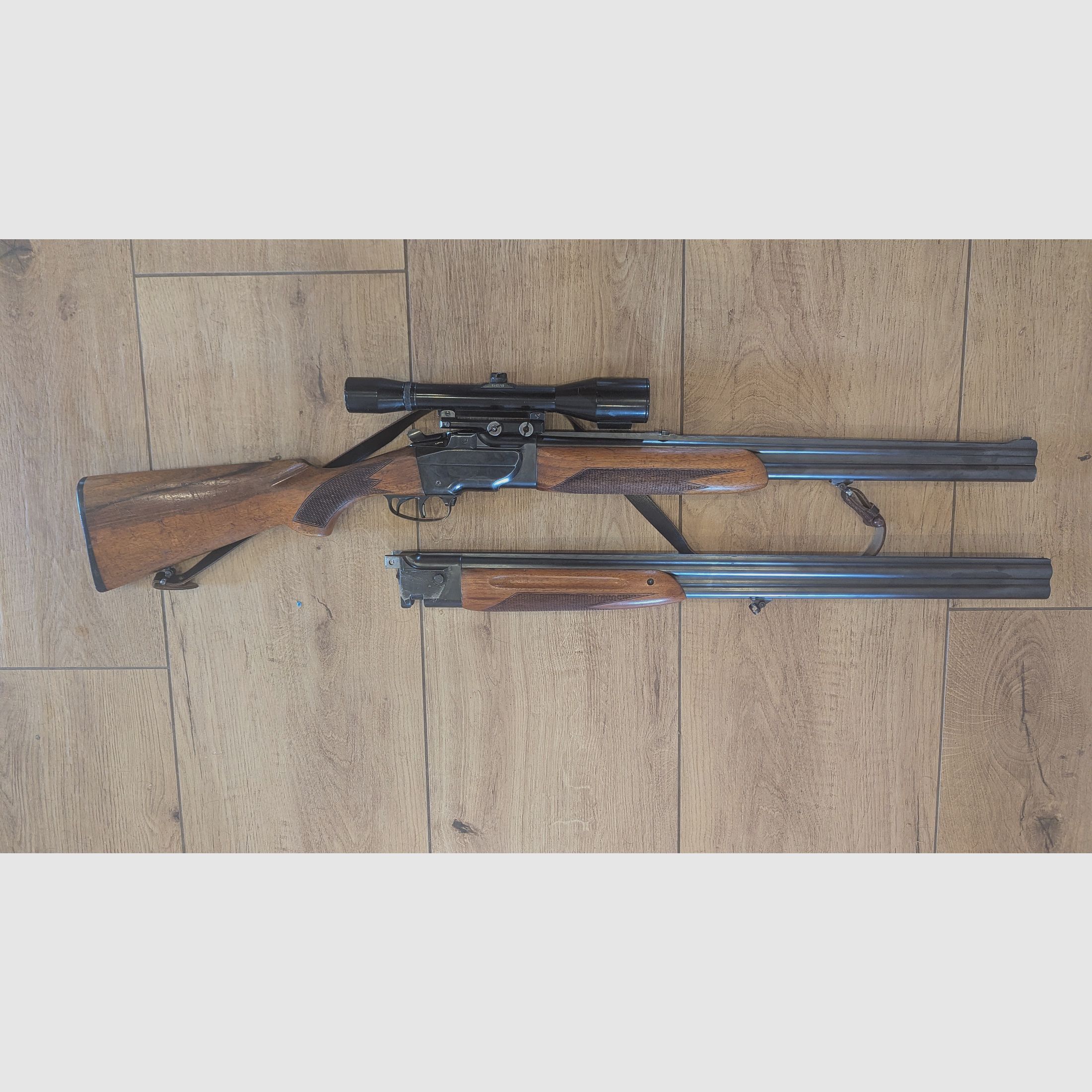 Połączona kombinowana broń myśliwska 7x57R / 12/70 z zestawem wymiennych luf