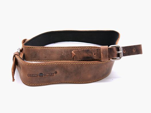 Greenburry leather rifle sling brown vintage GS-2 1599-25