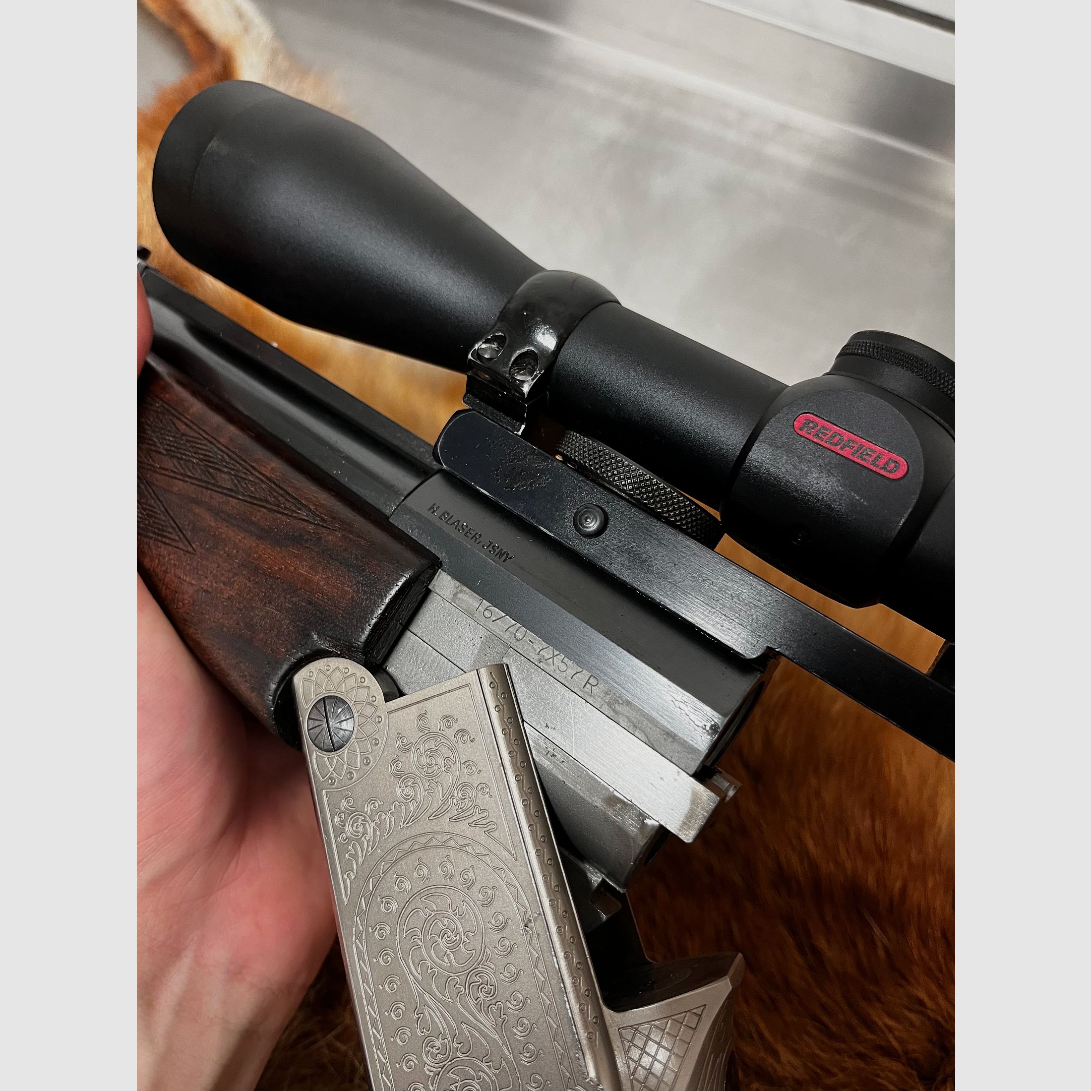 Blaser BBF Bockbüchsflinte 7x57R 16/70 Handspannung Stecher