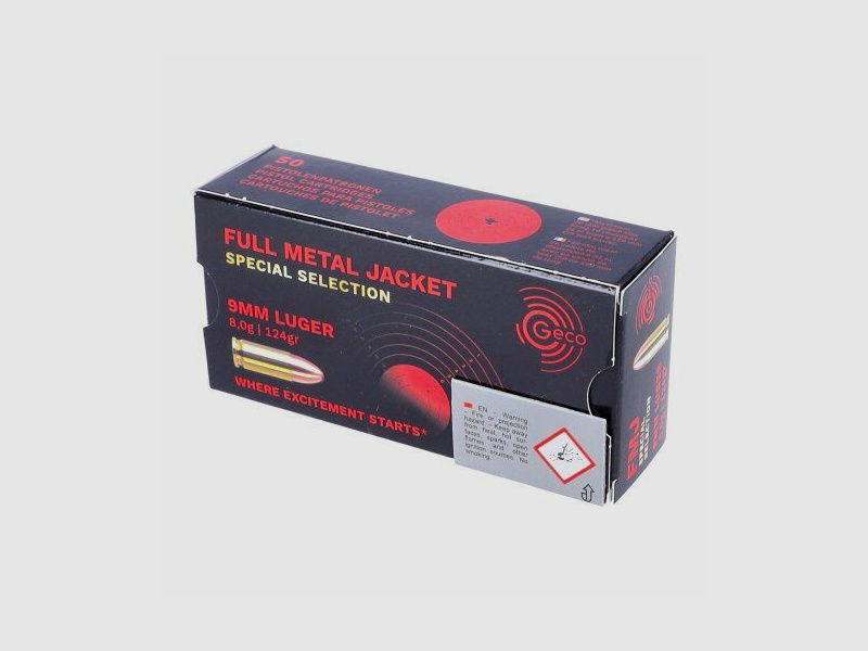 GECO 9mm Luger 8,0g/124gr Special Selection