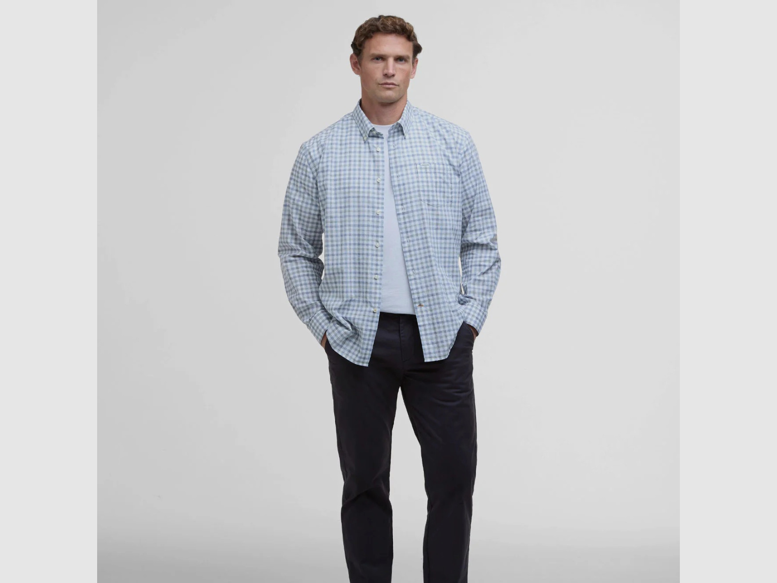 BARBOUR Ravenfield Overhemd Regular Fit Marineblauw