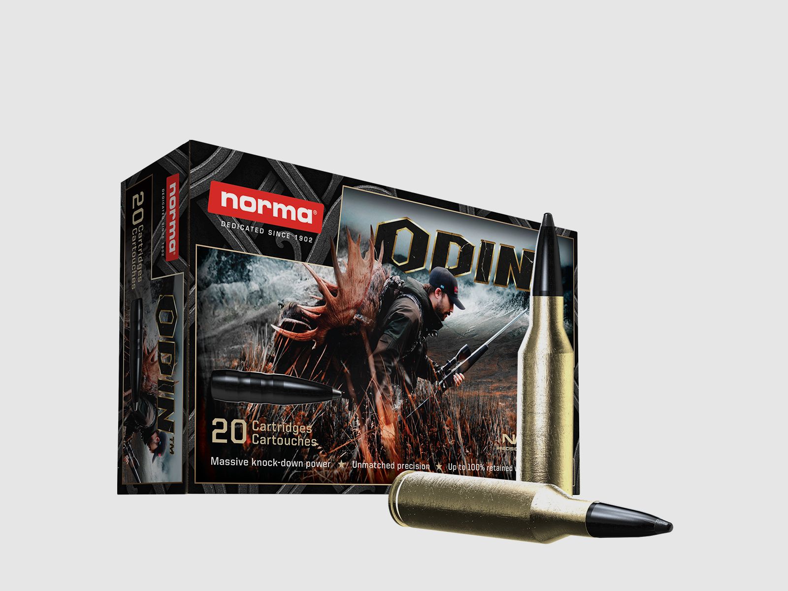 Norma Odin | 300 PRC | 11,7g/180gr | 20stk Blyfri Riffelpaton, billede 1 af 5