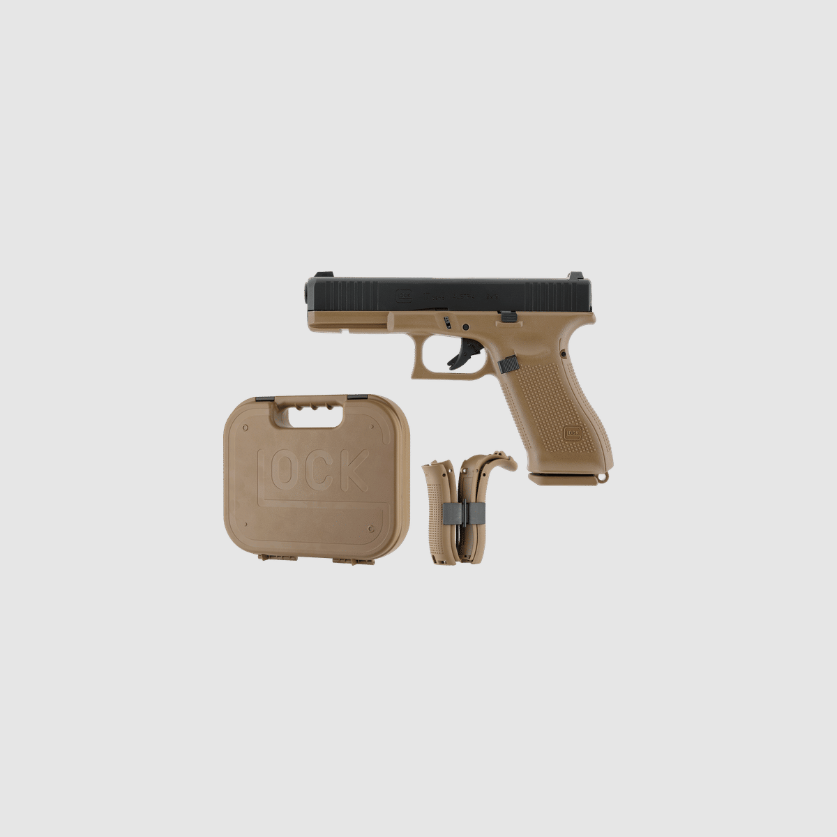 Glock 17 Gen5 French Edition - Metal Slide GBB - Schwarz-Coyote | UMAREX