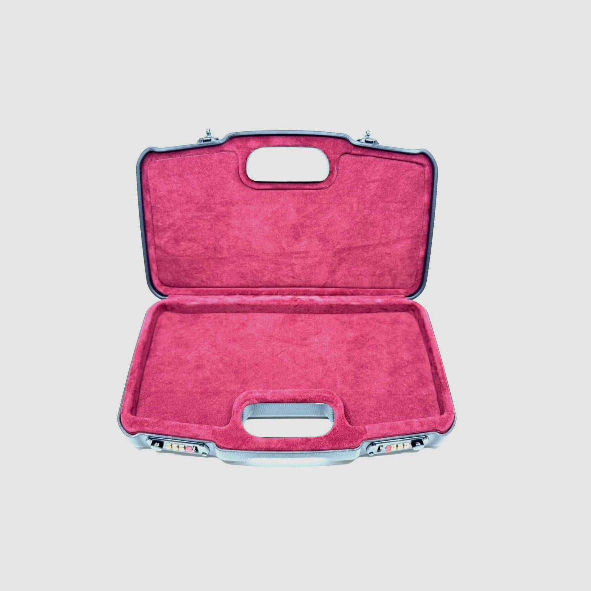 Negrini Lusso 2018TL Custodia per pistola con lucchetto a combinazione bordeaux 355x170x65mm, immagine 1 di 4