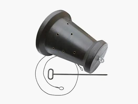 EUROHUNT Cono de Alimentación 18 kg con Ancla de Suelo
