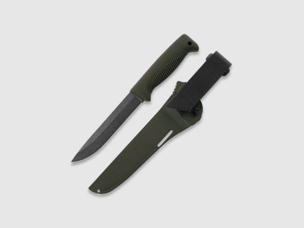 Peltonen Knives M95 Ranger Puukko Sissipuukko FJP136 PTFE Beschichtung Kunststoffscheide grün OD