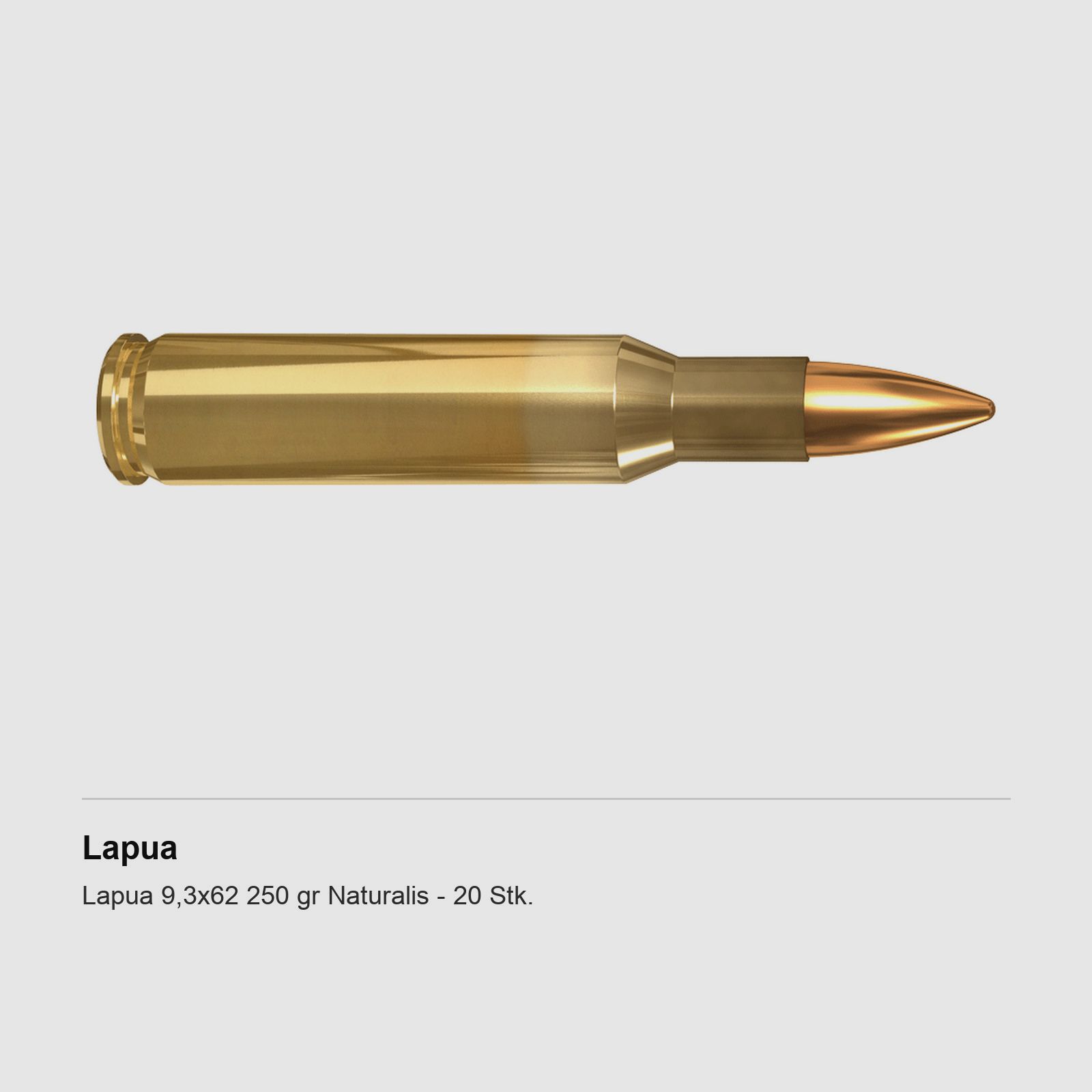 Lapua 9,3×62 250 gr Naturalis – 20 Stk.