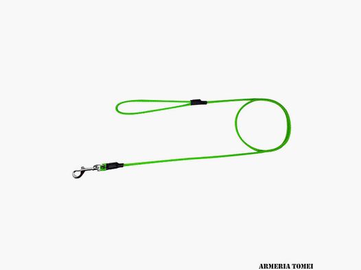 Klassische Leine aus nautischem Seil mit Karabiner (grün) 130cm