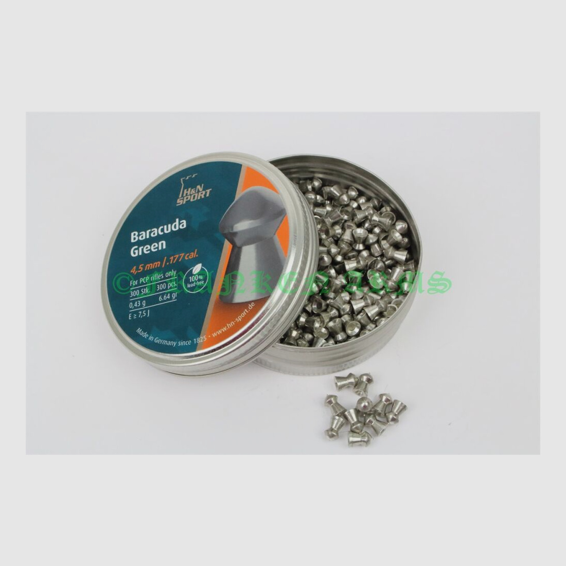 H&N Baracuda Green 4,50mm 300 Stück