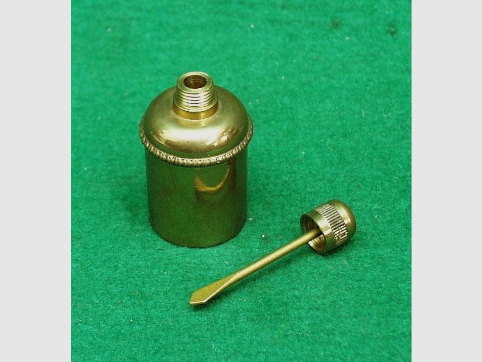 Lattina d'olio, contenitore per olio, rotondo