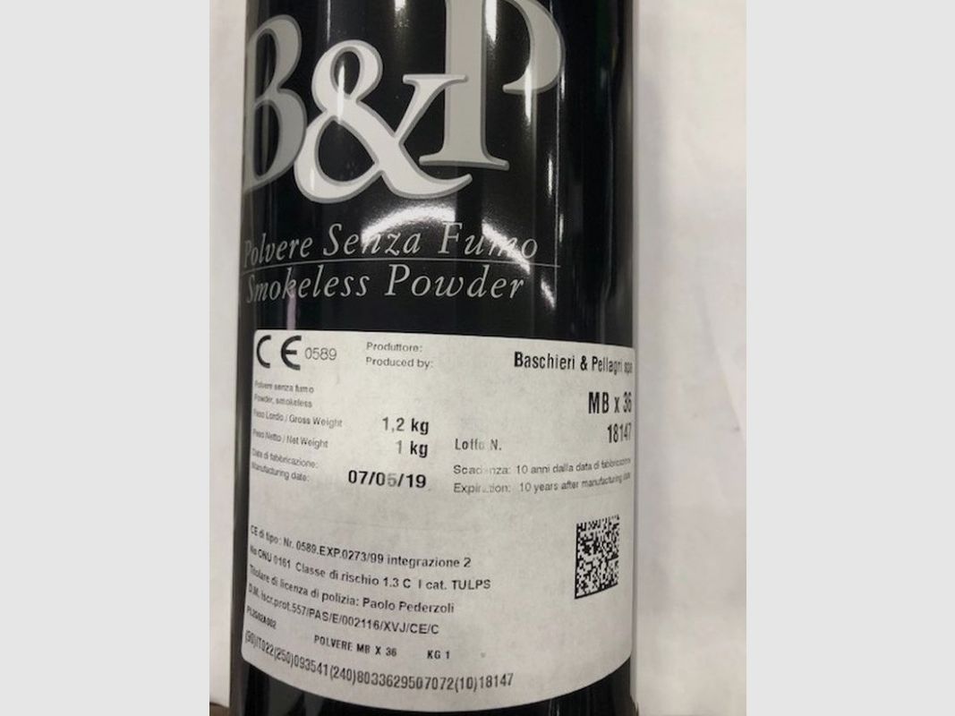 BASCHIERI & PELLAGRI MBX36 KG 1,00