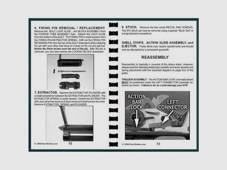 GUN-GUIDES Montage- en Demontagehandleiding voor de REMINGTON 1100, afbeelding 2 van 3