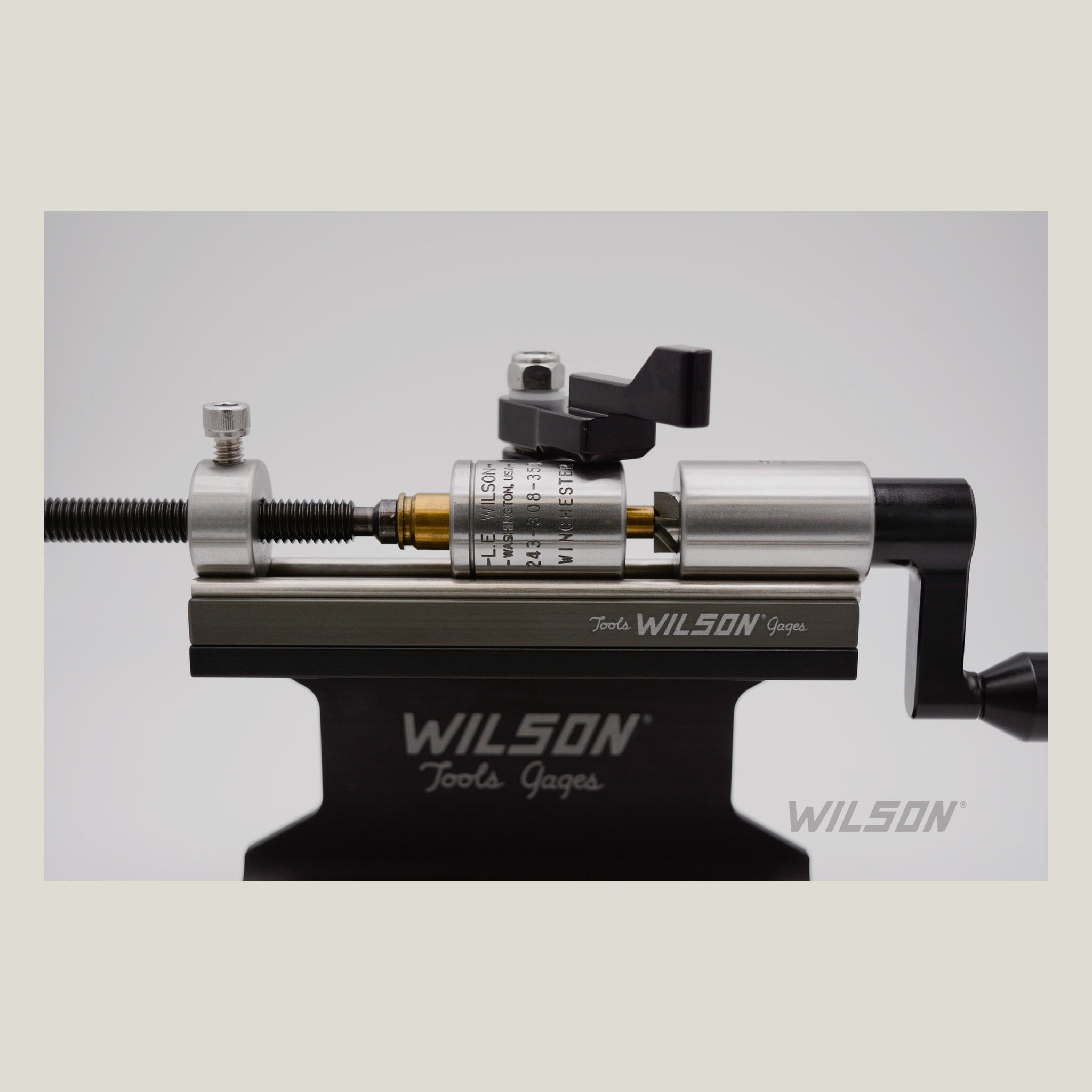 L.E. Wilson Case Trimmer Kit with Standard Stop – Stainless Steel or TiN