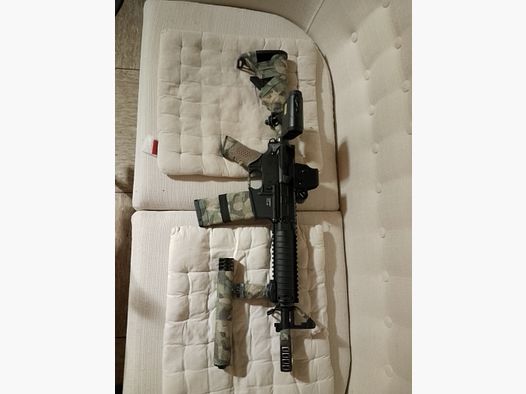 Combat T4E t4m RIS co2 Druckluft sturmgewehr Ram Tarnung  Holo Visier Laser Entfernungsmesser Home Defense Gewehr cal .43 upgraded Paintball Markierer