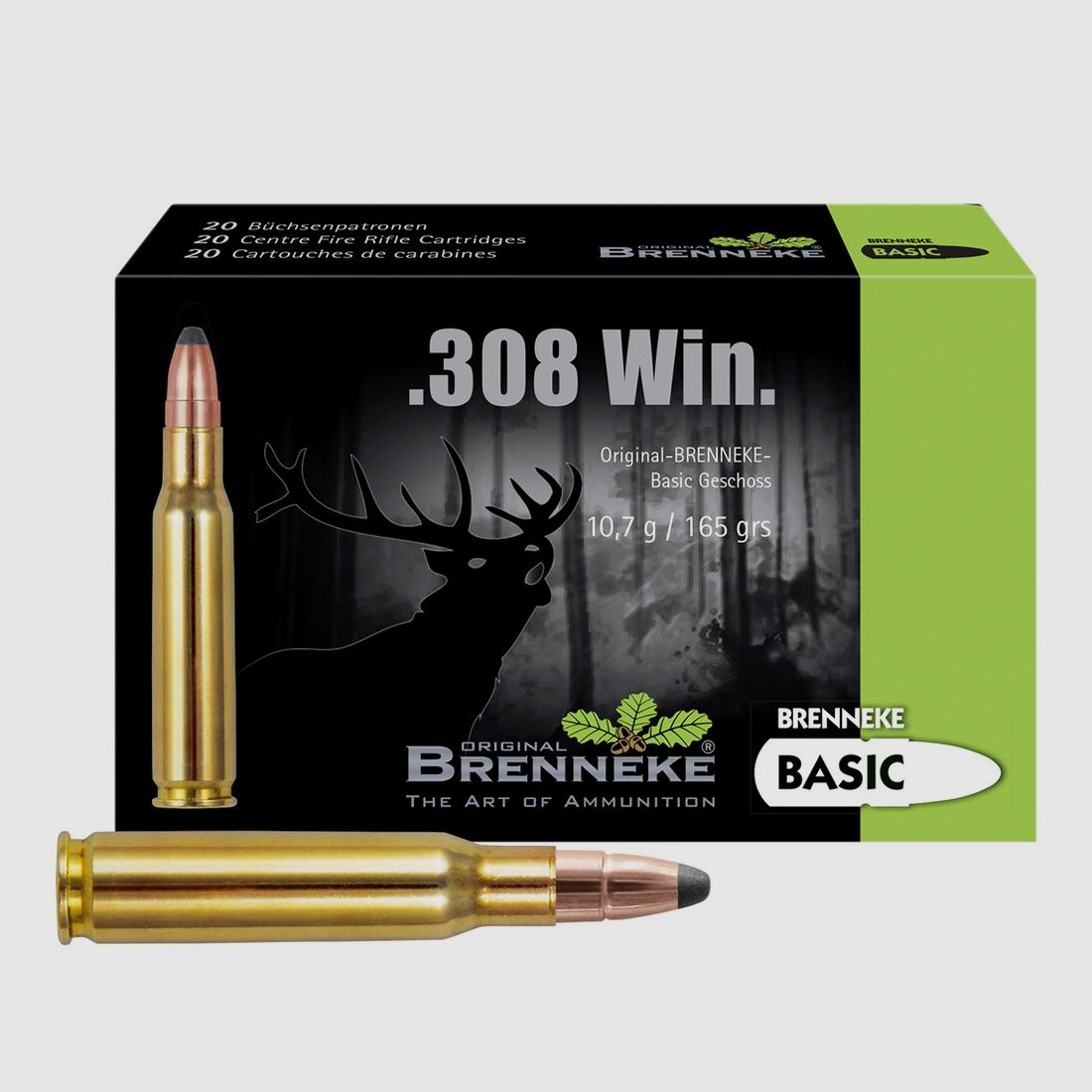 Brenneke .308 Win. Basic TLM 10.7g/165grs.