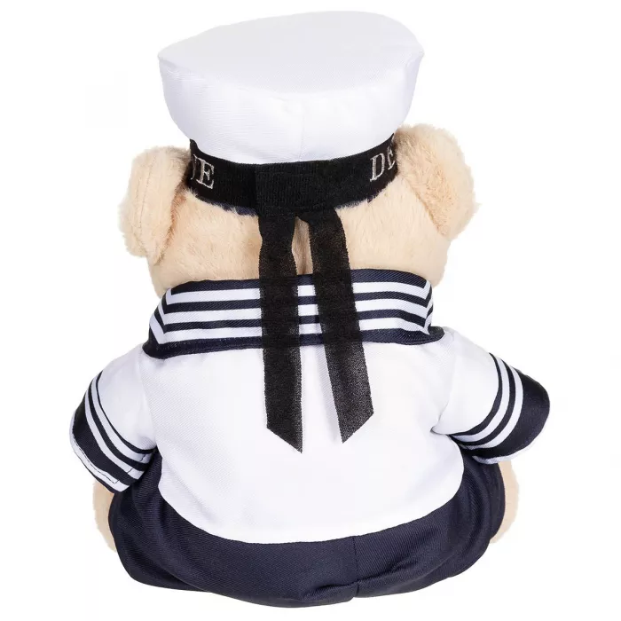 Teddybeer met pak en muts, marine, ca. 28 cm hoog, afbeelding 2 van 2