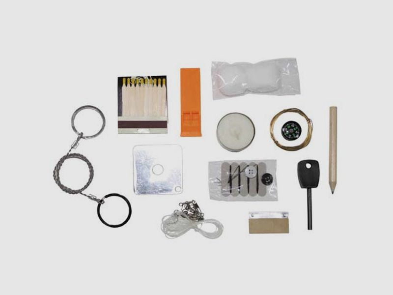 SURVIVAL-KIT KLEIN, WASSERDICHTE BOX, Bild 2 von 3