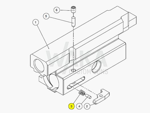 B&T Feder zu Auszieher zu APC223/300
