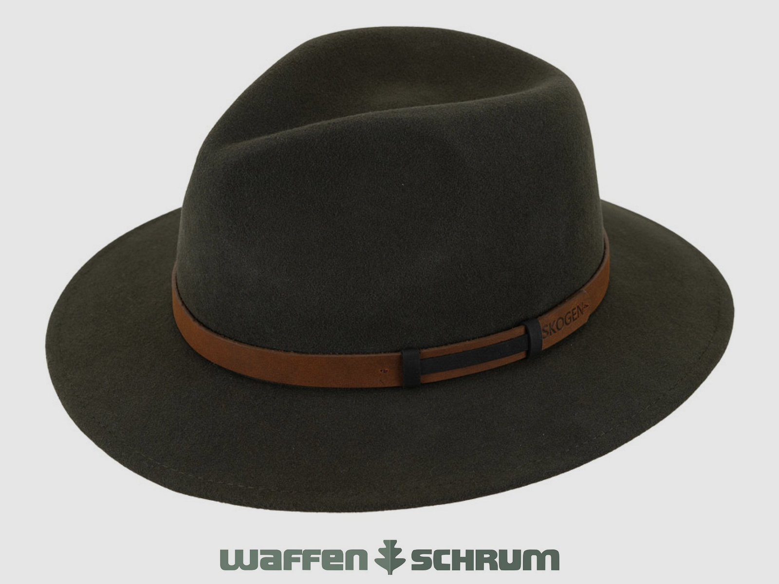 Cappello da caccia Skogen con rifinitura in pelle