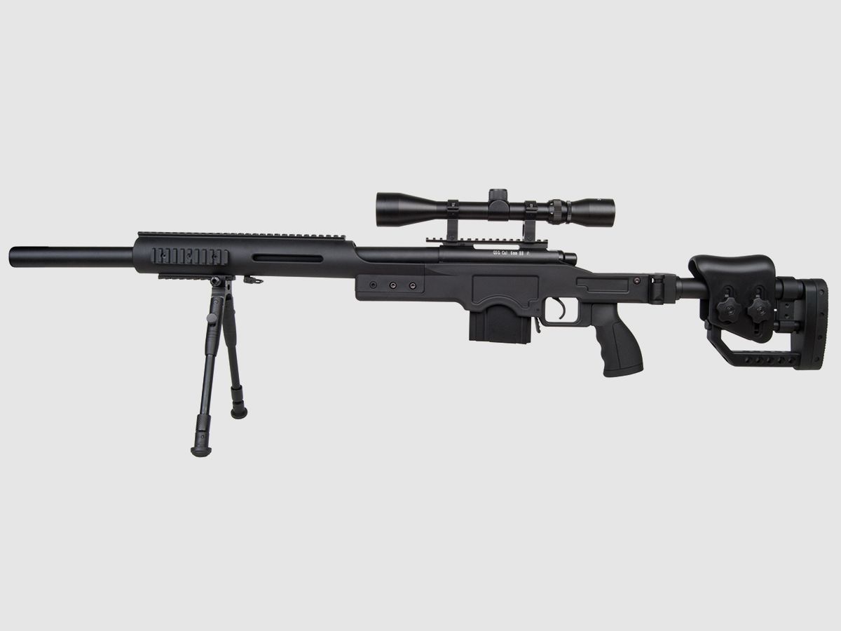 GSG 4410 Snajper Czarny 6mm - Airsoft Sprężynowy