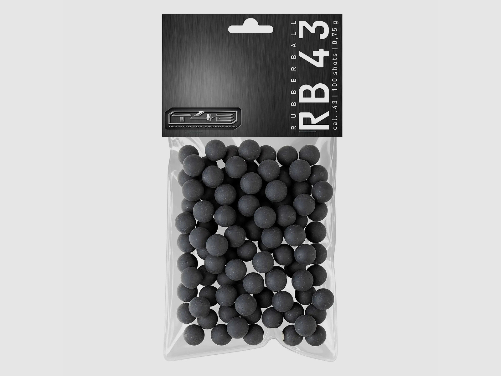 T4E T4E Balles en caoutchouc Pratique RUB 43 .43 100 pièces