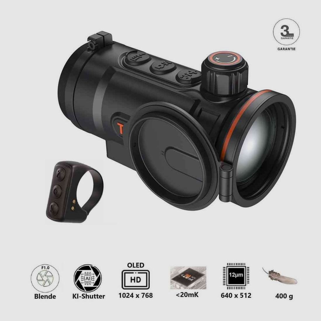 THERMTEC HUNT 650 Clip-On Thermal Imaging Device