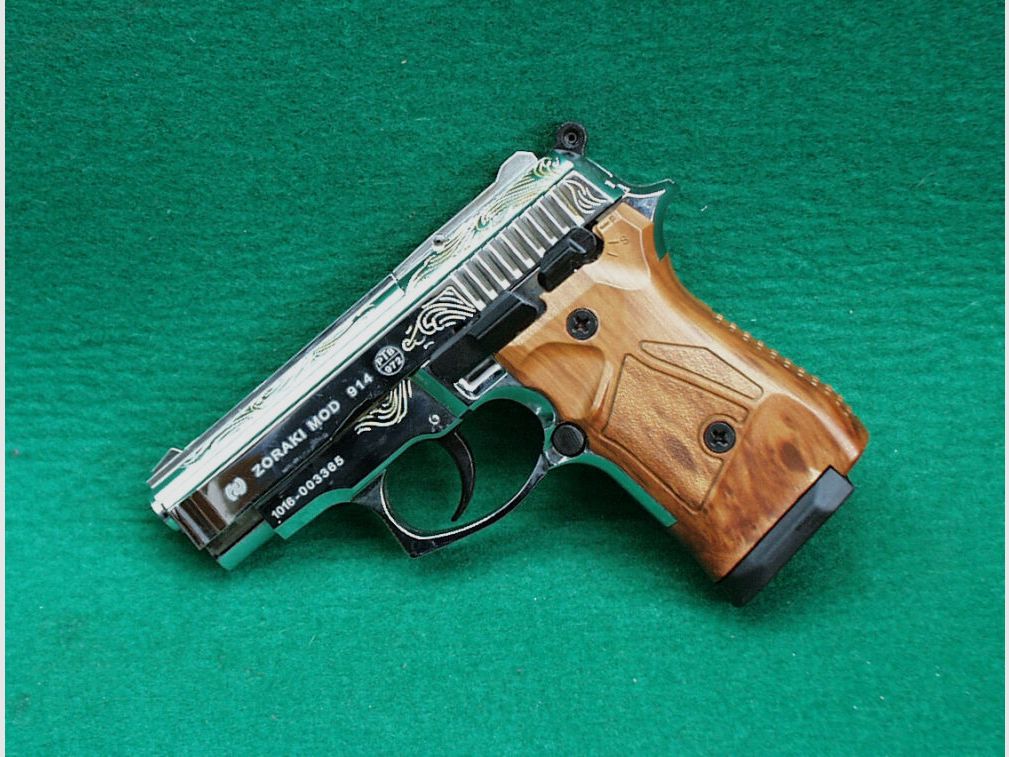 Zoraki Schreckschusspistole Zoraki 914, chrom graviert