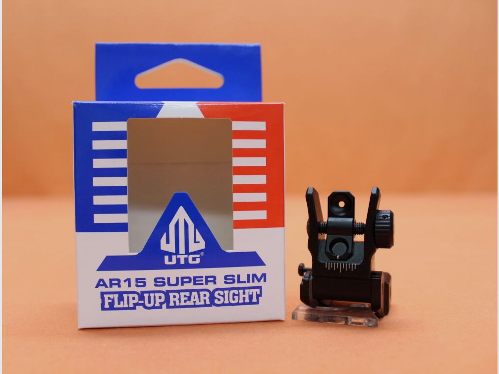 UTG - Leapers UTG Flip-Up Rear Sight Low Profile Compact (MNT-955)/ Klappbares Dioptervisier für Picatinnyprofil