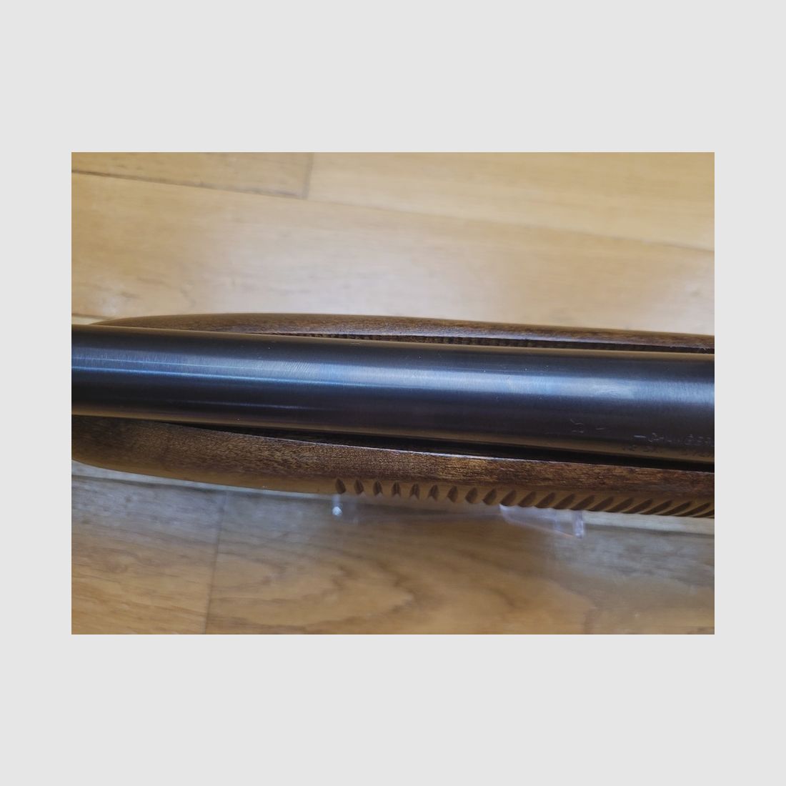 Super fusil à pompe Mossberg 500ATP « Persuader » – calibre 12/76 – Arme de 1982 – canon de 47cm – 5 coups – crosse et pompe en beau noyer – sécurité ambidextre – 100% made in USA – Un des meilleurs « pompe » – TBE, image 21 sur 23