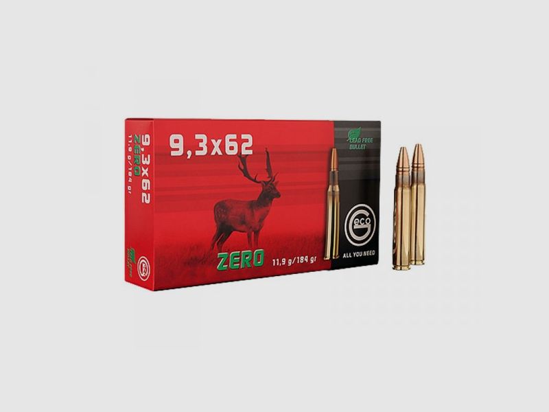 Patronen 9,3X62 GECO ZERO 11,9 gr.