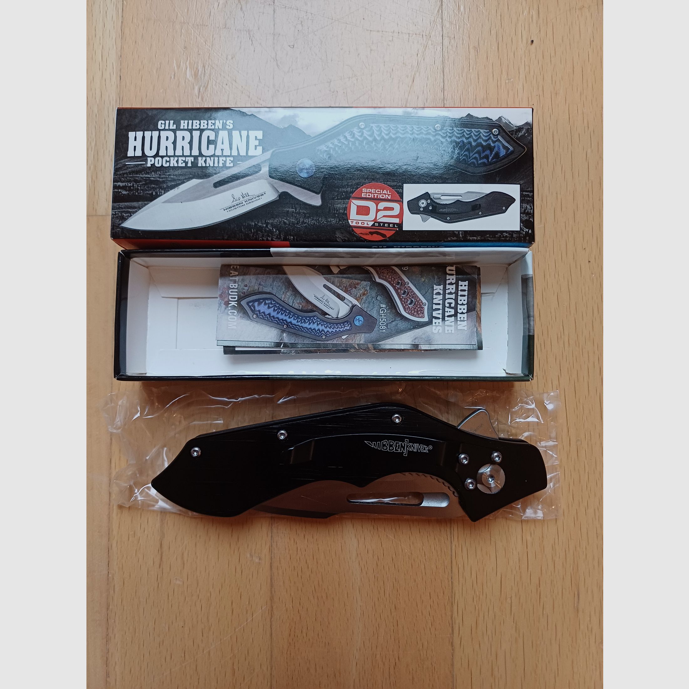 United Cutlery GIL HIBBEN HURRICANE Sonderedition D2 UC-GH5081D2 NEU OVP