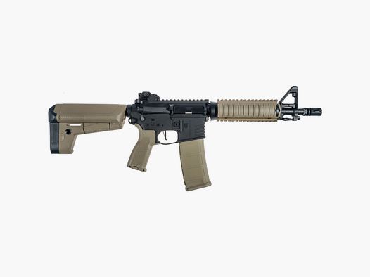 AR15 CQB-R BRAVO EAGLE ETU Delta Armory Tan/Black S-AEG Airsoft Rifle Free from 18 Years
