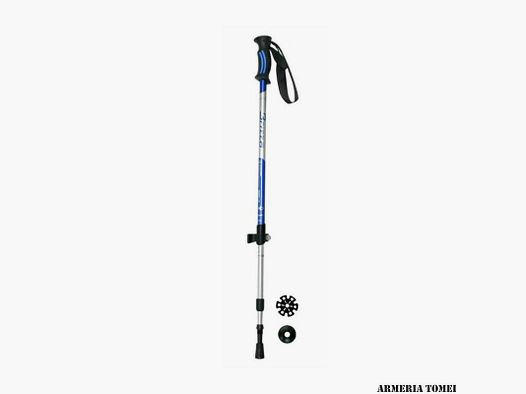 BRIZZA – ALUMINUM TREKKING POLE 3 SECTIONS TELESCOPIC - BLUE