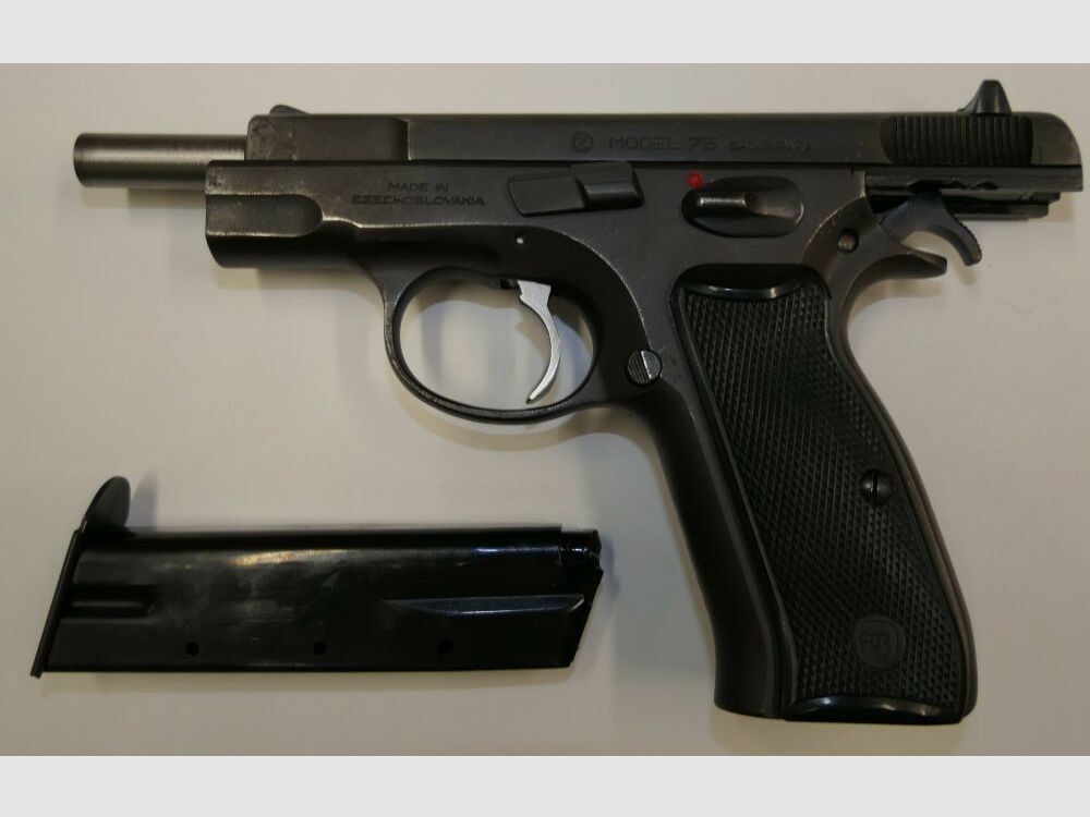 CZ	 Halbautomatische Pistole, CZ75, 9x19mm; 9mm Para; 9mm Luger