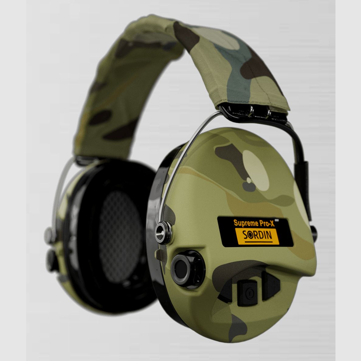 Sordin 75302-X-08-S Electronic Hearing Protection Supreme Camo Pro X LED Headband