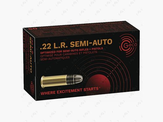 Zündhütchenpatronen Kaliber 22 LR GECO SEMI-AUTO