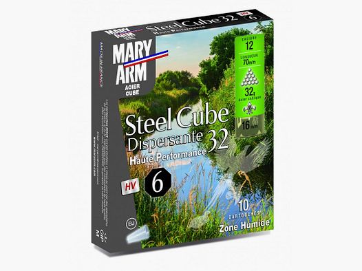 Caja de 10 cartuchos Mary Arm Steel Cube HP 30 Calibre 12 - 32GR -BJ - PB 6