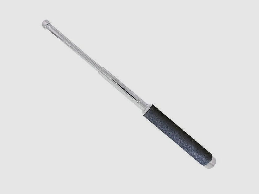 Teleskopschlagstock mit Schaumstoffgriff, Silber - 16''