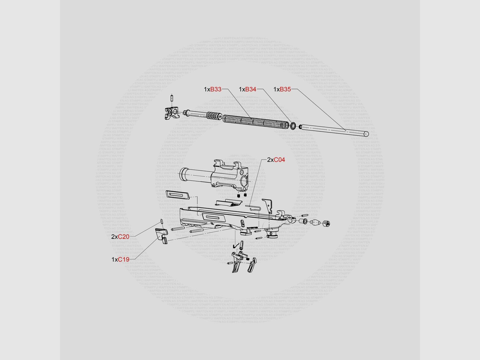 Laugo Arms – Alien Remus Ersatzteile Kit [Small], Bild 2 von 3