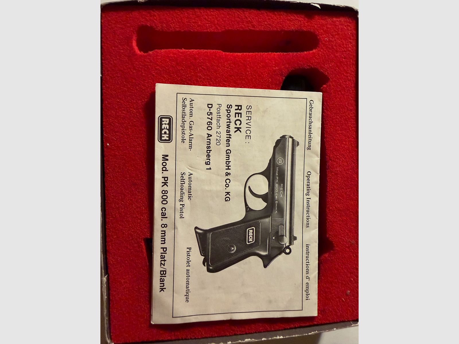 RECK PK800 ohne /2 mit OVP