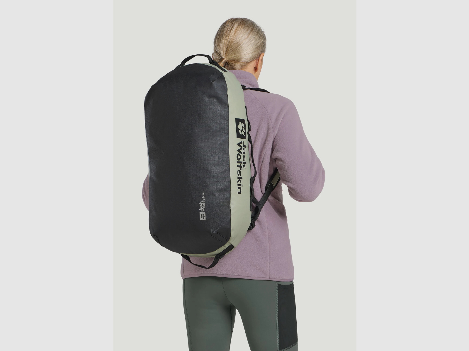 JACK WOLFSKIN All-in Duffle 35 Sports and Travel Backpack Mint Leaf