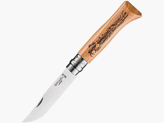 Opinel Knife No. 08 Animalia (Deer motif)