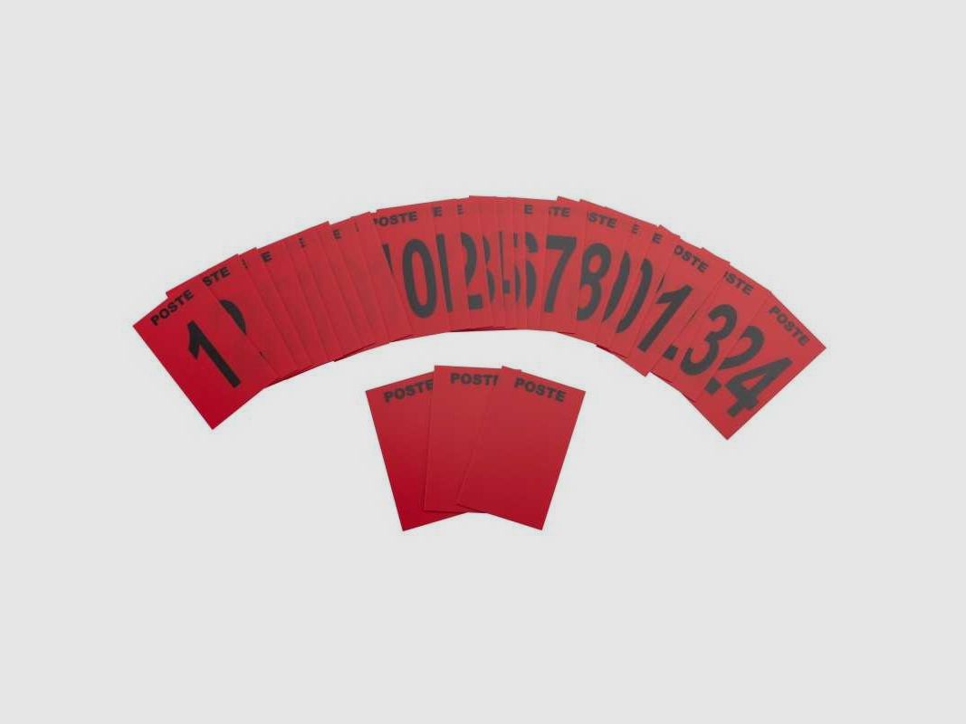 Set aus 27 Jagdposten-Plaketten - Rot, Bild 1 von 6