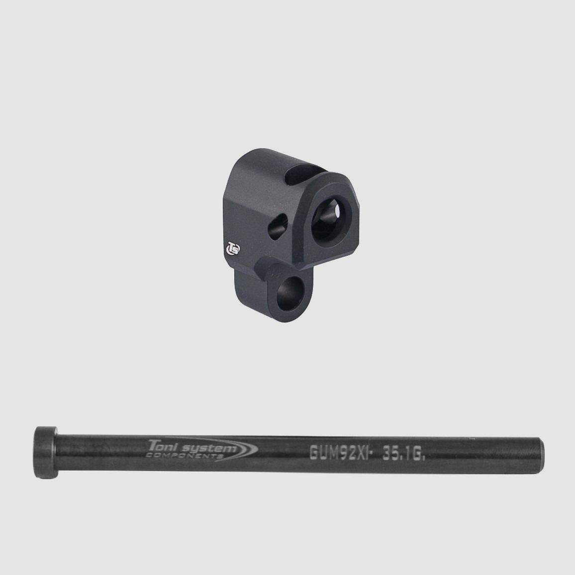 Kompensator für Beretta 92XI mit Stahlfederführung - TONI SYSTEM/Compensator for Beretta 92XI with steel spring guide - TONI SYSTEM *  ITEM CODE 92XIV6MI-BK