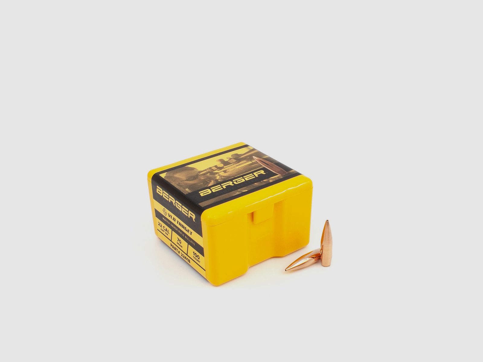 Proiettile Berger .22 VLD Target 70GR 1000 Pezzi