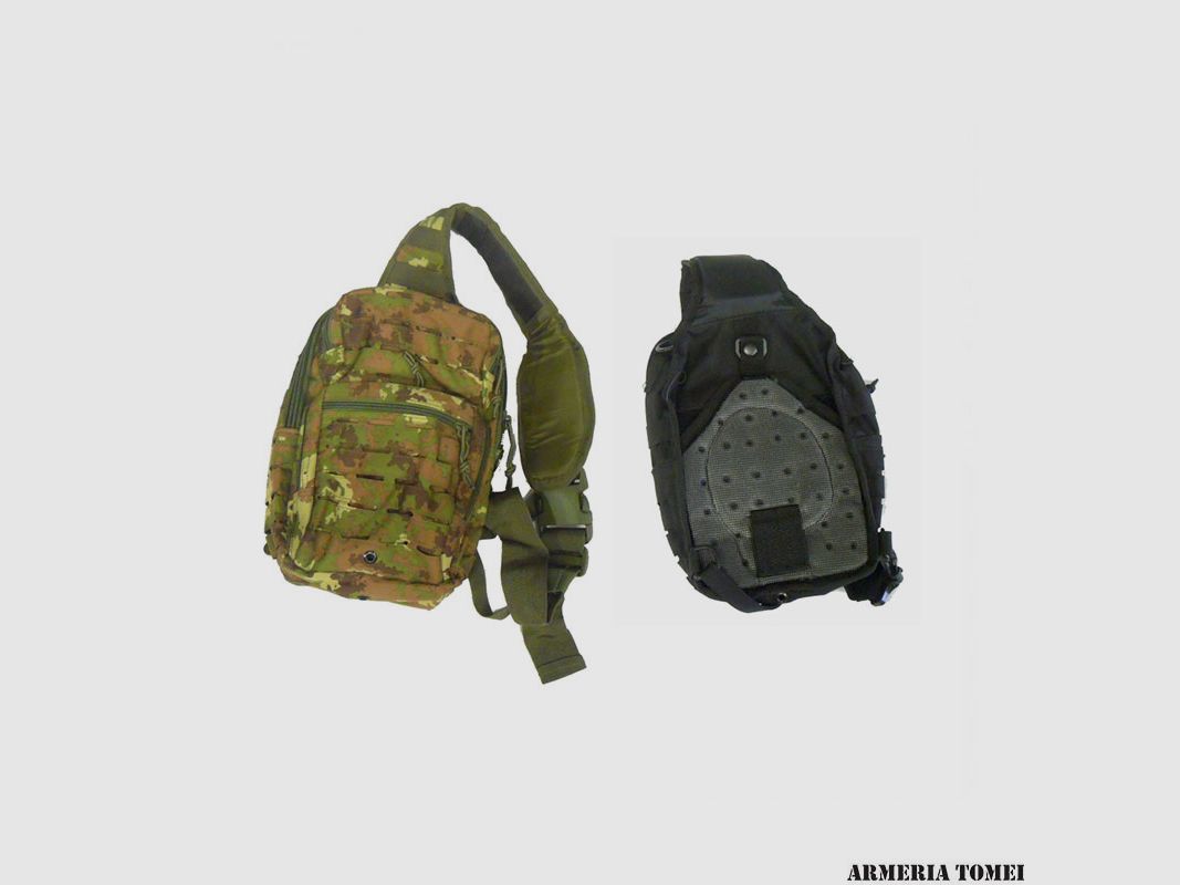 Rucksack – Einseitig 10 l mit Molle-System und laser-geschnittenem Vegetationsmuster