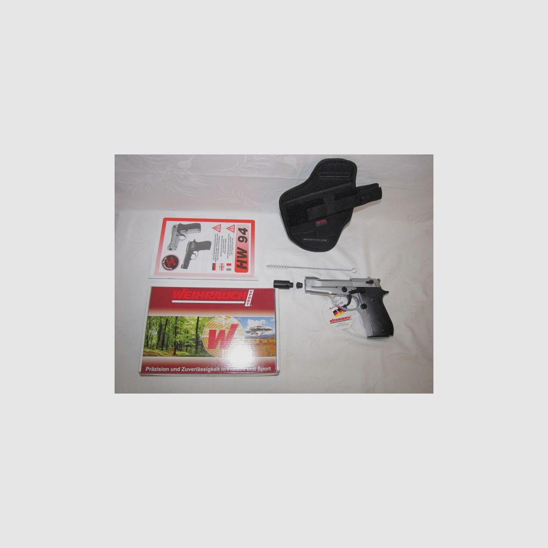 Weihrauch HW 94 silber mit Holster PTB 855 #8