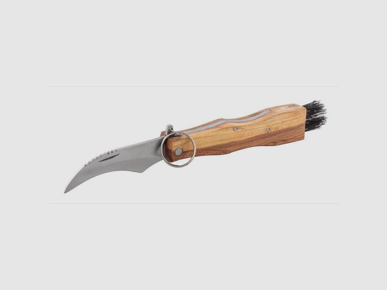 Olijfhouten Plukmes met Ring Paddestoelmesser, afbeelding 5 van 6